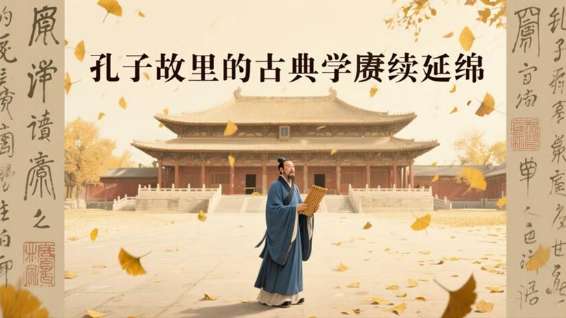 文化中国板块《孔子故里的古典学赓续延绵》横版海报